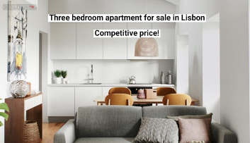 Three bedroom apartment for sale in Lisbon